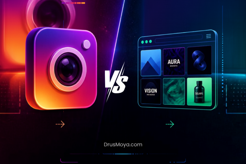Portafolio web vs. Instagram