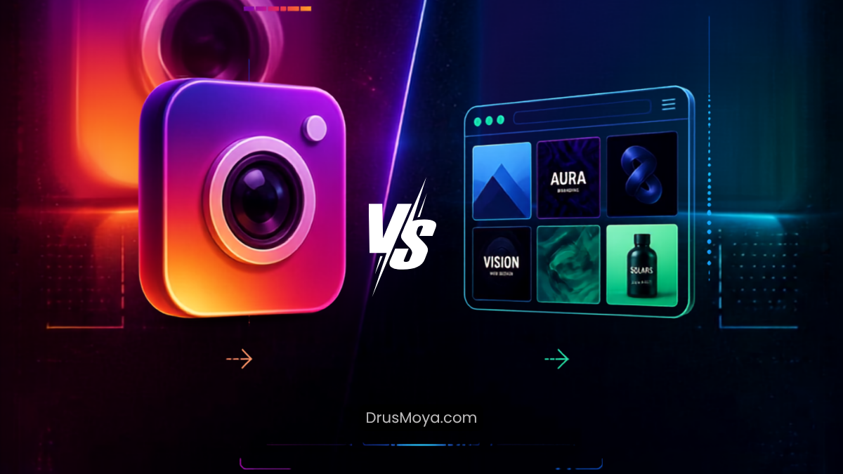 Portafolio web vs. Instagram